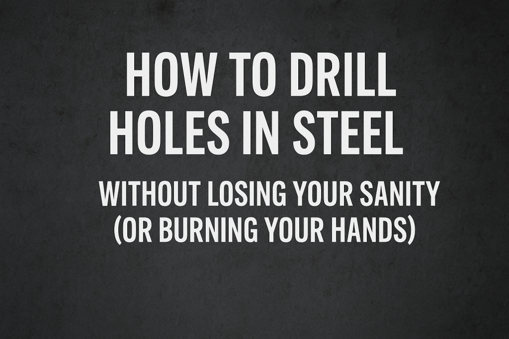 How to trill holes in steel